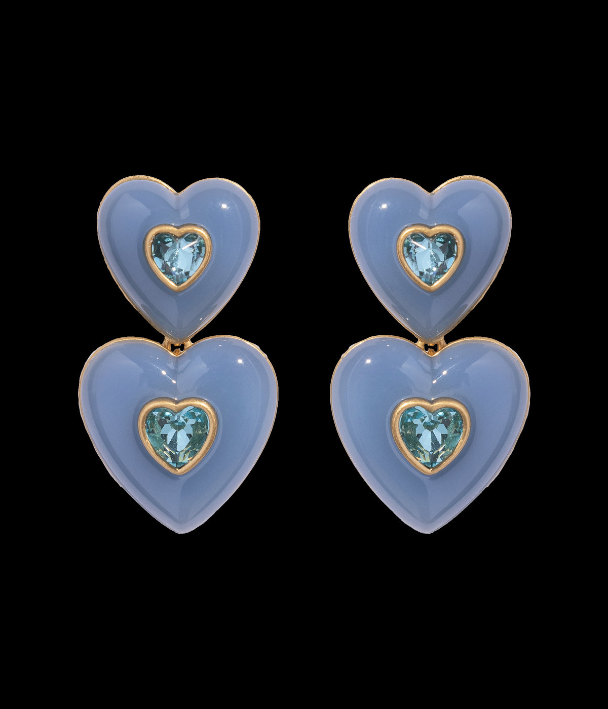 Elodie Heart Drop Earrings