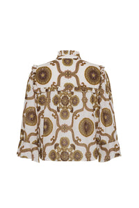 Elowen Top in Mod Floral Olive
