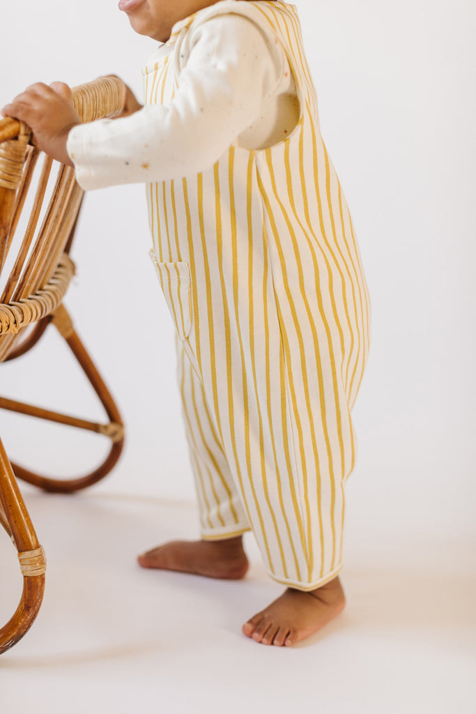 Overall in Stripes Away Marigold