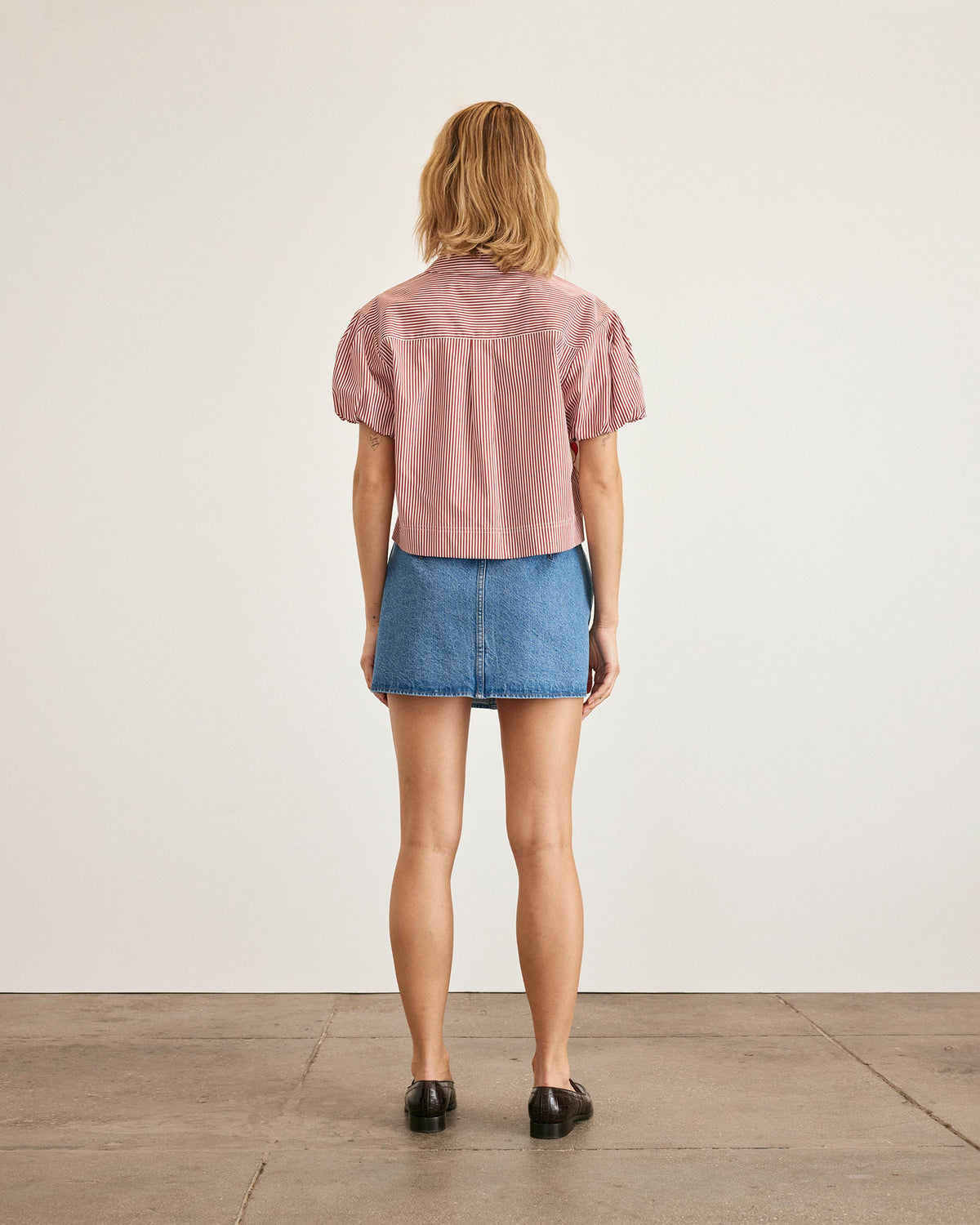 Elza Top in Cream & Tomato