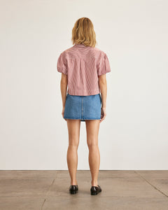 Elza Top in Cream & Tomato