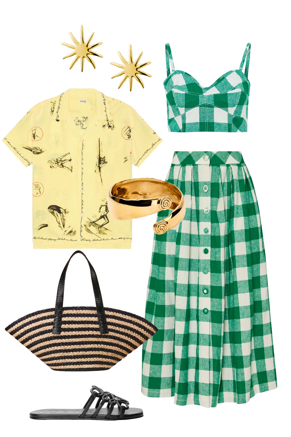 Brookie Top in Emeral Check