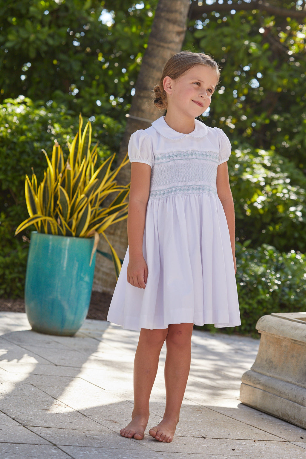 Little English Kids' Smocked Emery Dress in Light Blue at Nordstrom, Size 4T