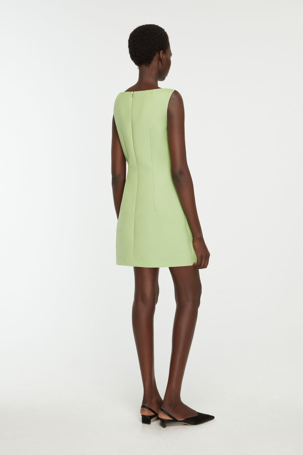 Rifer Dress in Pistachio Green Charmelaine Cady