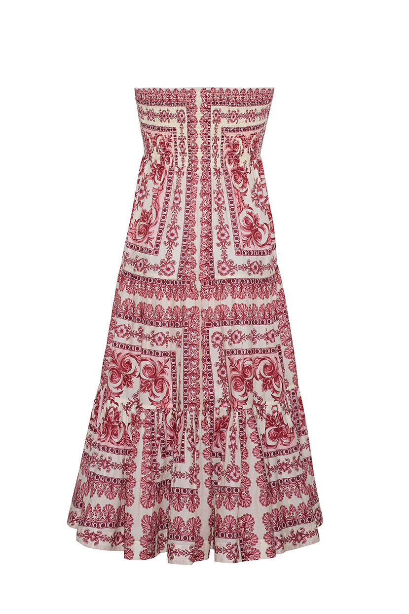 Emilia Skirt in Hudson Scarf Egret