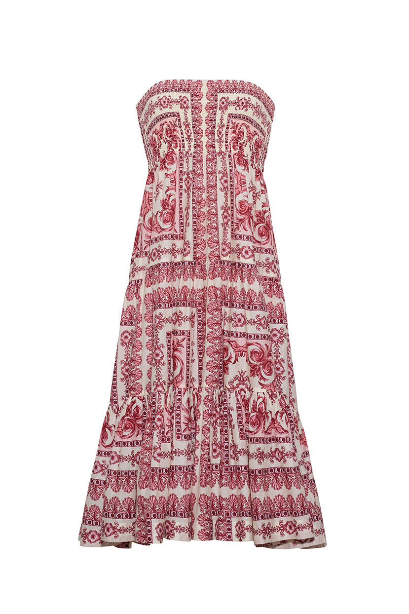 Emilia Skirt in Hudson Scarf Egret