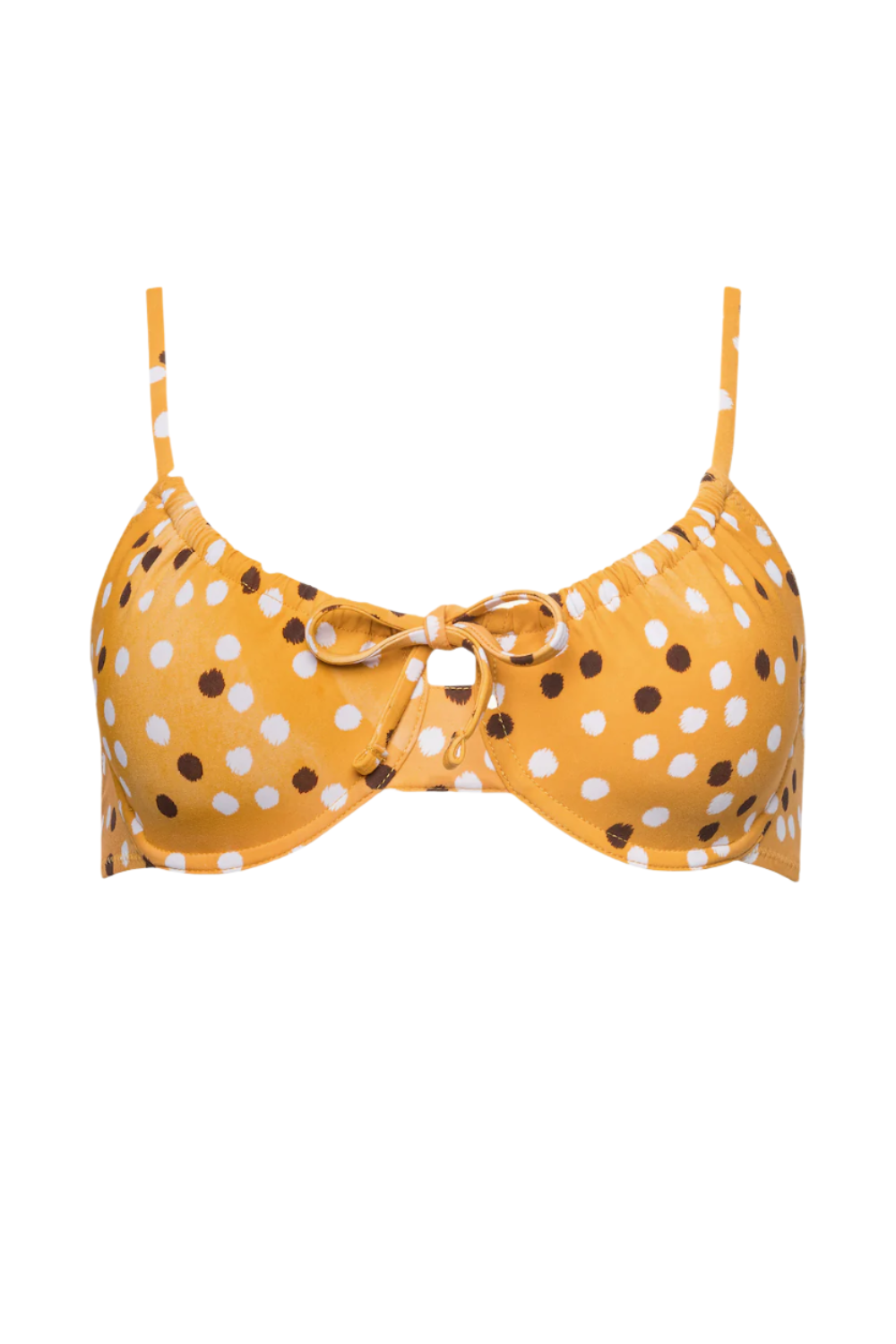 The Emily Top in Marigold Ikat Dot
