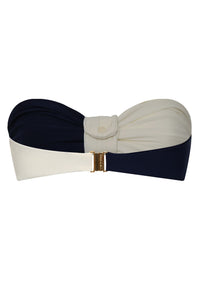 Emma Top in Navy in Ivory