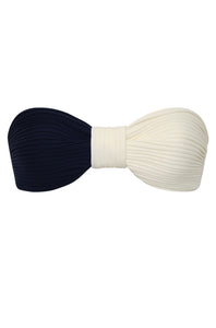 Emma Top in Navy in Ivory