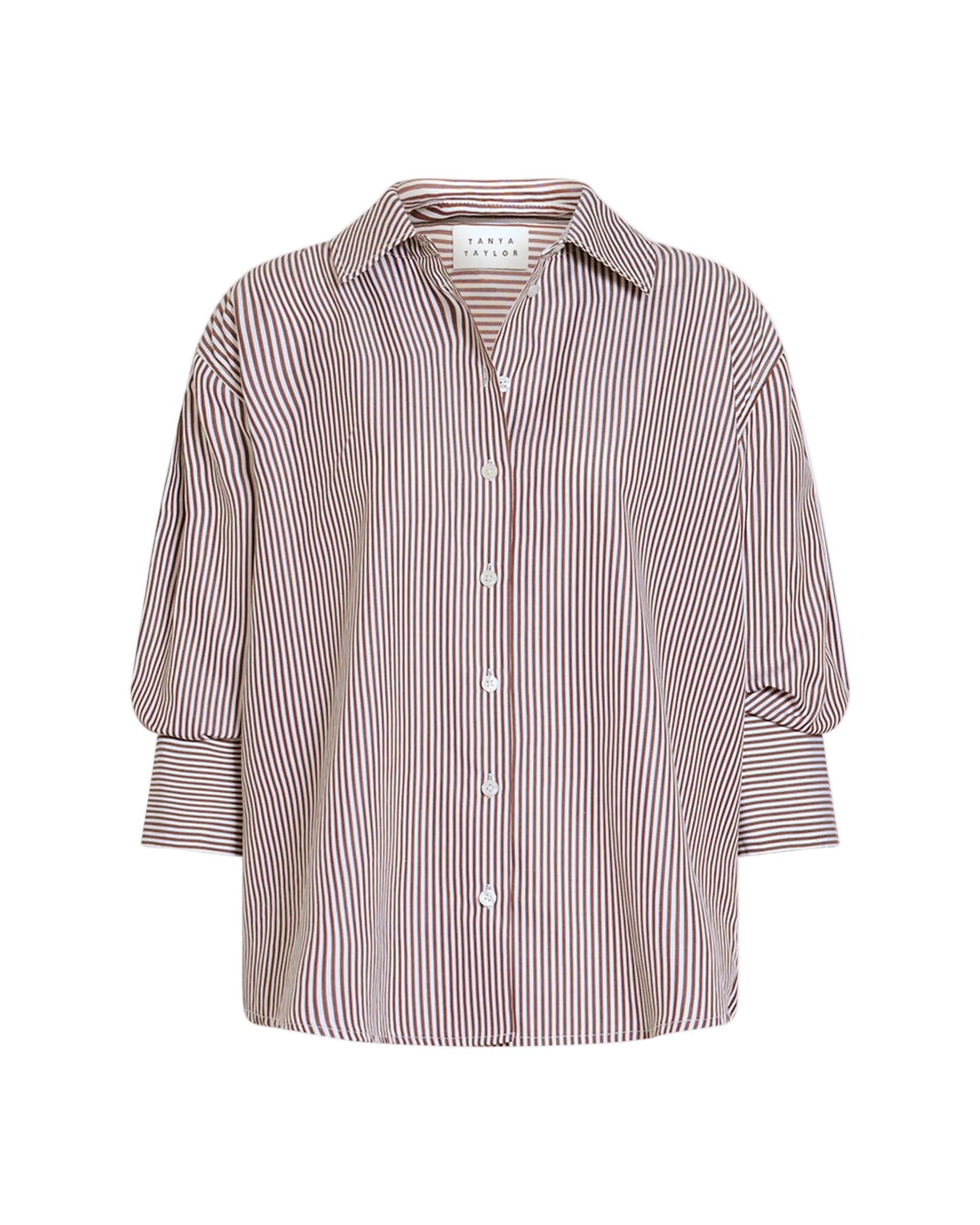 Emmy Top in Dark Fig/Optic White Multi