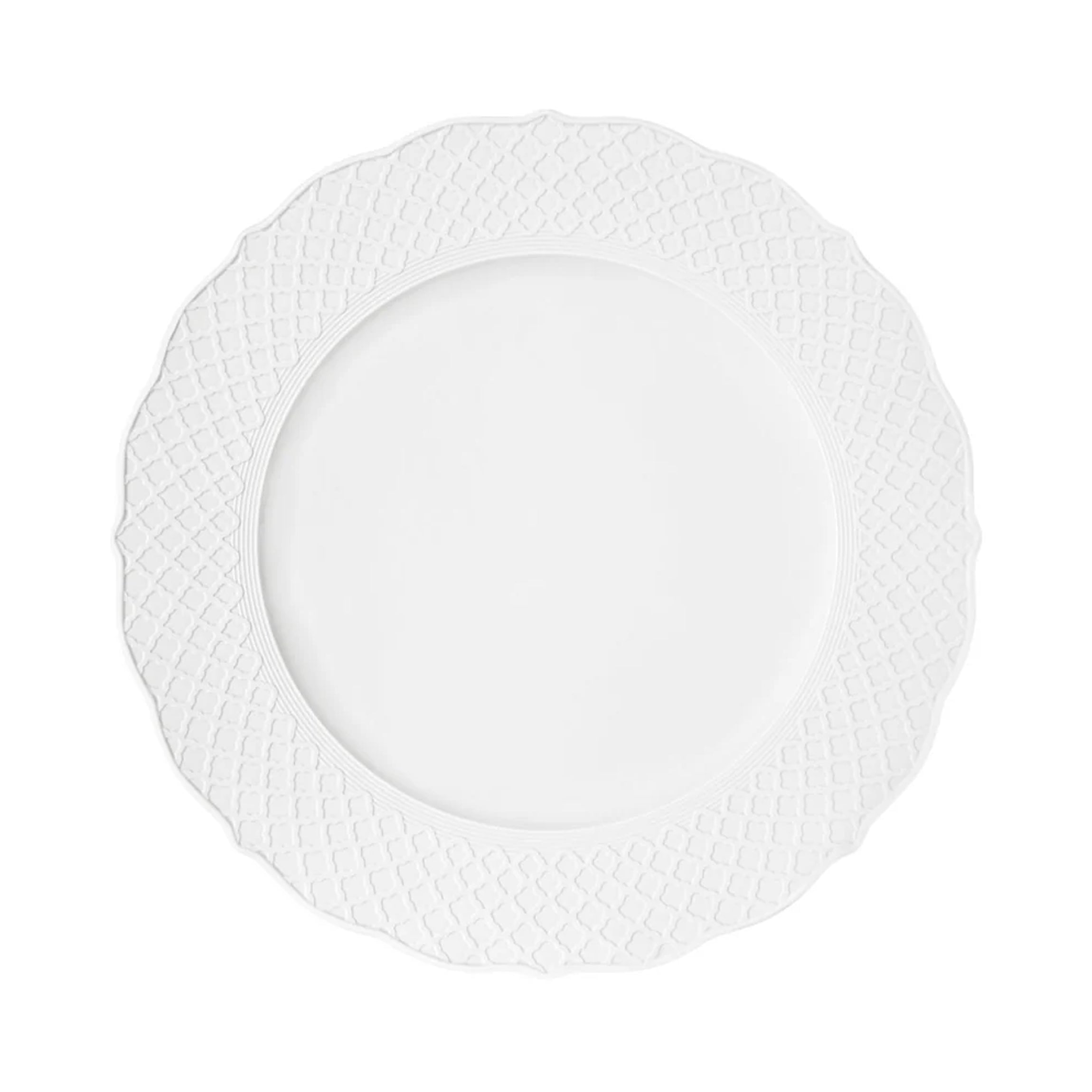 Empire White Service Plate