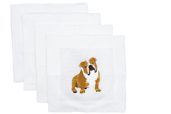 English Bulldog Cocktail Napkins