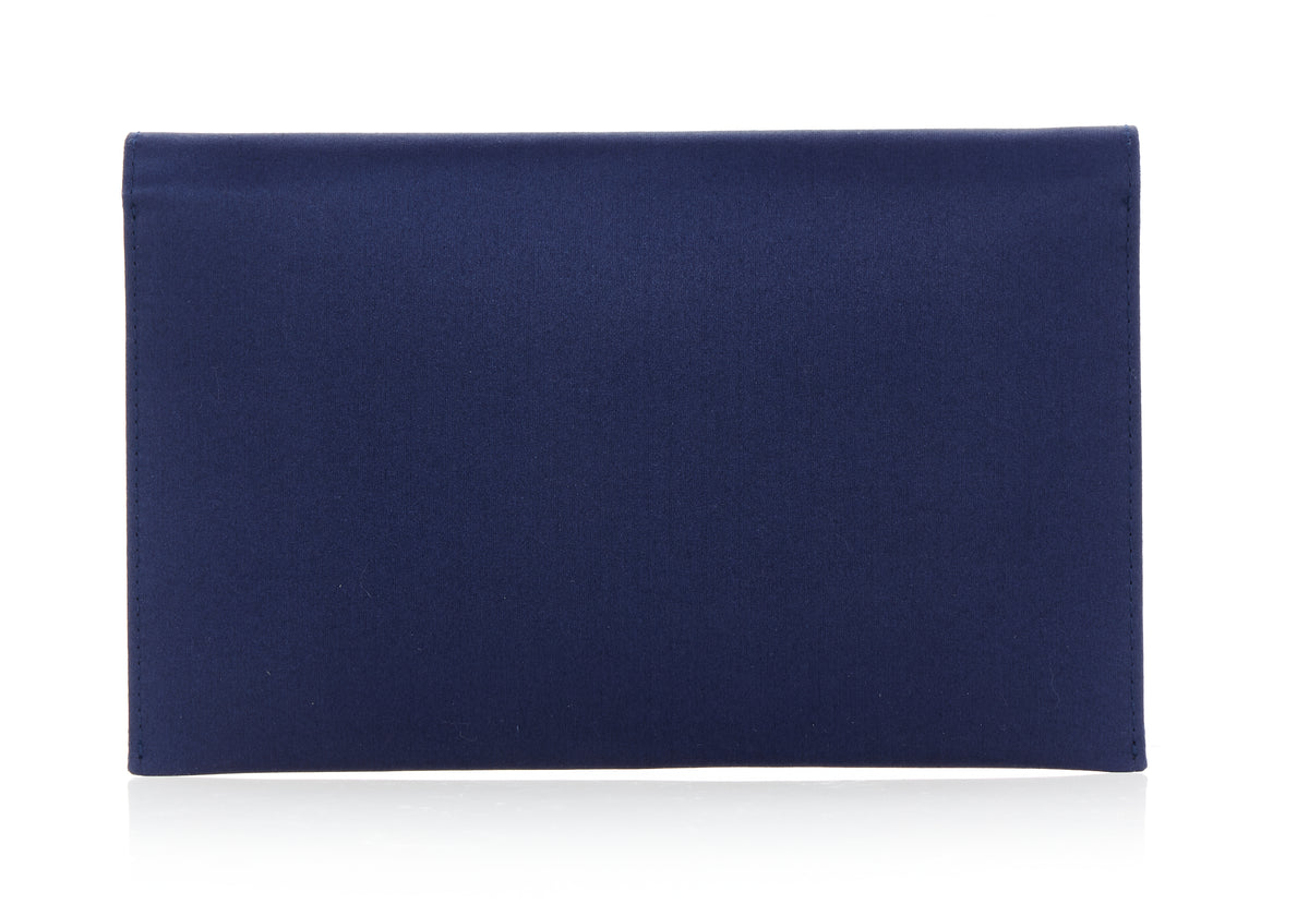 Bow Envelope Clutch in Satin