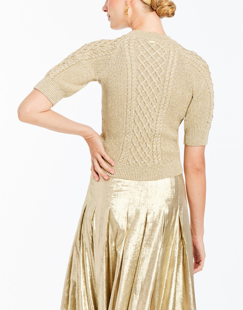 Enya Sweater in Champagne Knit