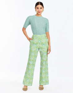 Enya Metallic Sweater in Cruise Blue