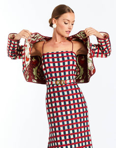 Este Convertible Quilted Jacket in Jardin Gingham