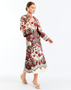 Este Convertible Quilted Jacket in Jardin Gingham
