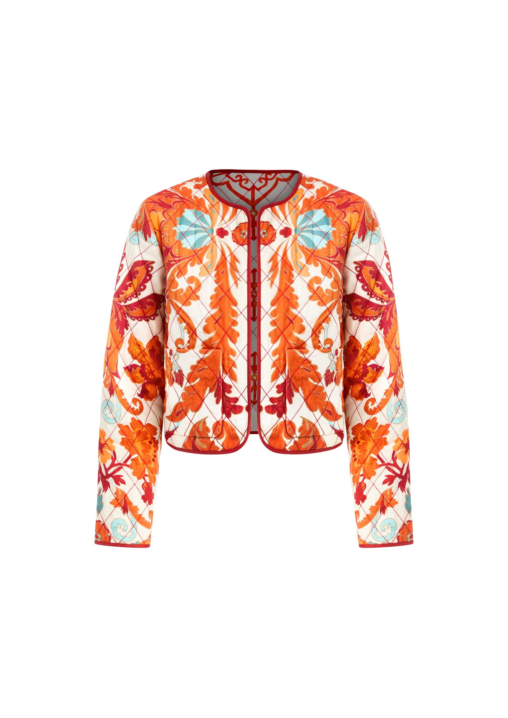 Este Convertible Quilted Jacket in Calypso Waltz