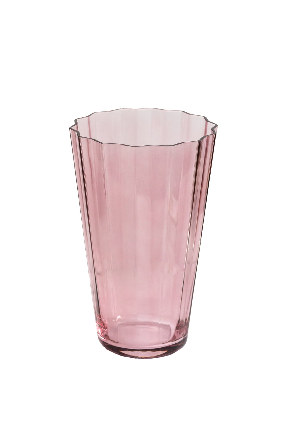 Estelle Colored Sunday Vase in Rose