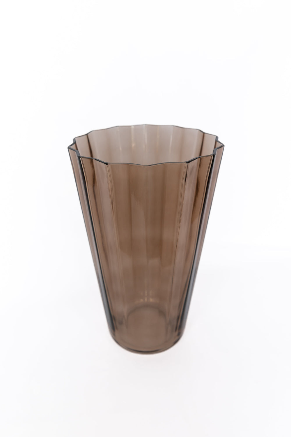 Estelle Colored Sunday Vase in Amber Smoke