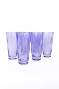 Estelle Colored Sunday High Balls, Set of 6 in Lavender