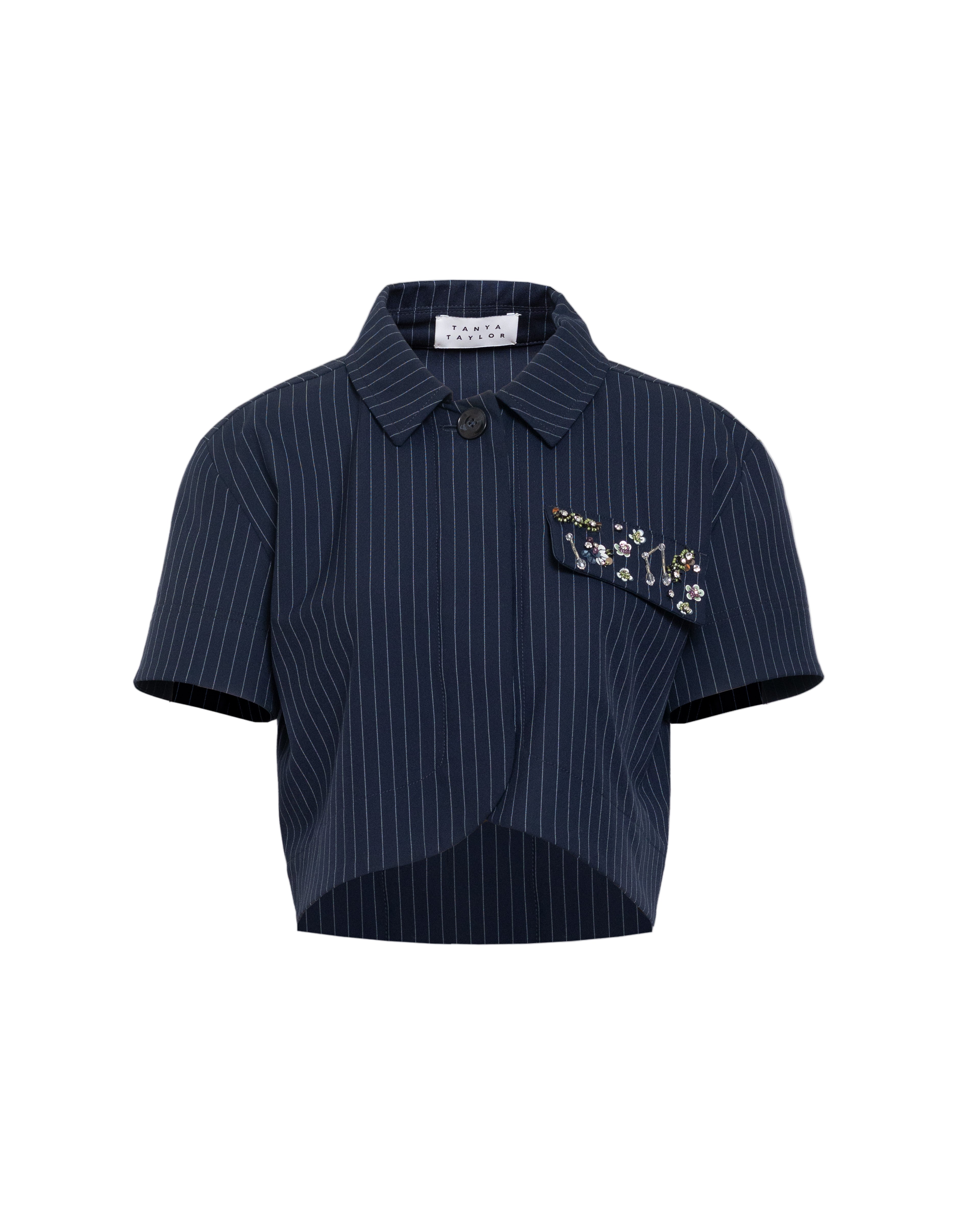 Evelyn Top in Classic Navy