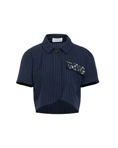 Evelyn Top in Classic Navy