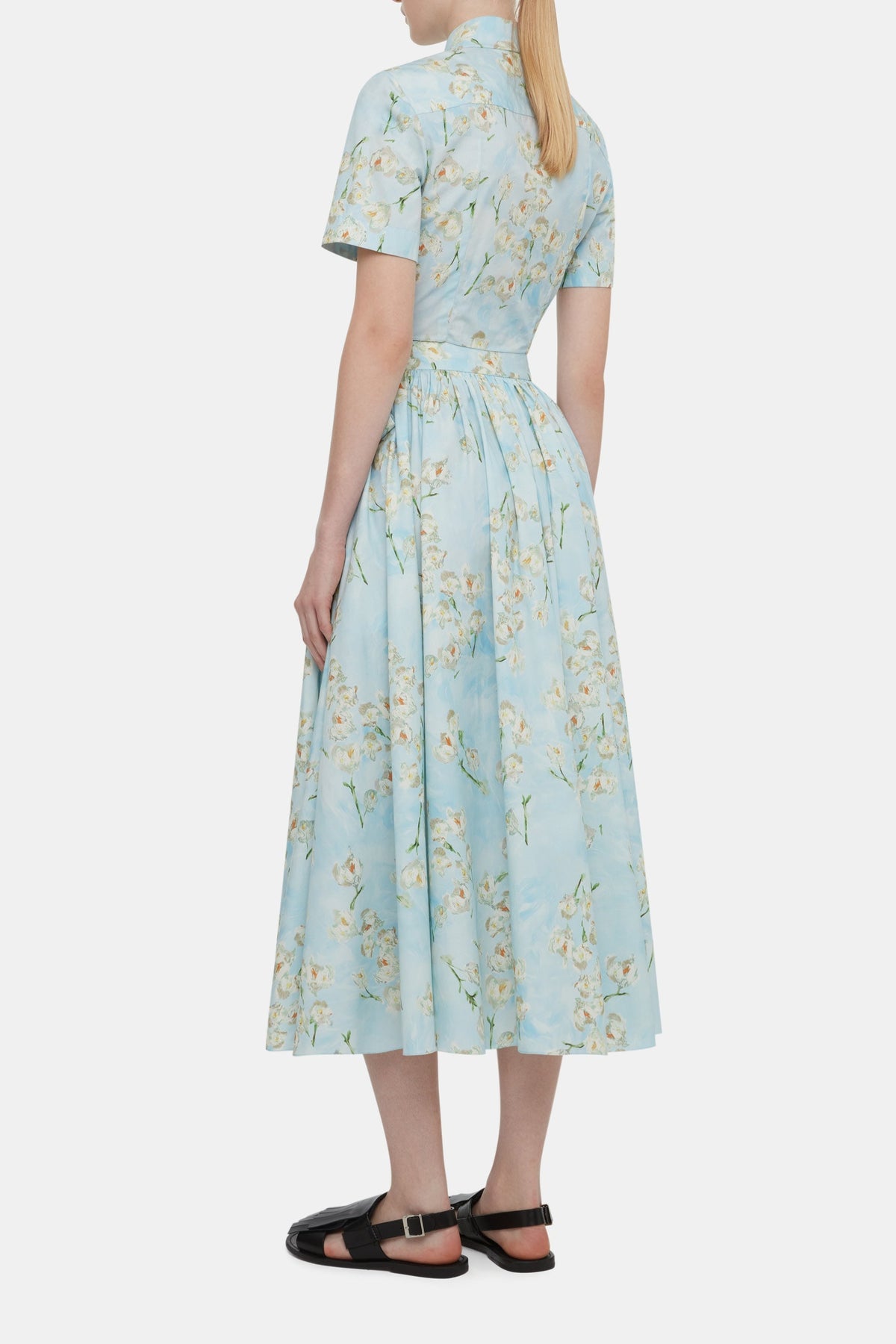 Evelyna Skirt with Little Lillie's on Blue Cotton