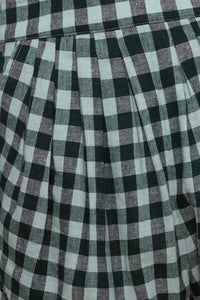 Close up of the Faye Short in Hamilton Check.