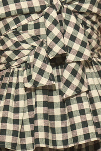 Close up of the Everly Top in Hamilton Check.