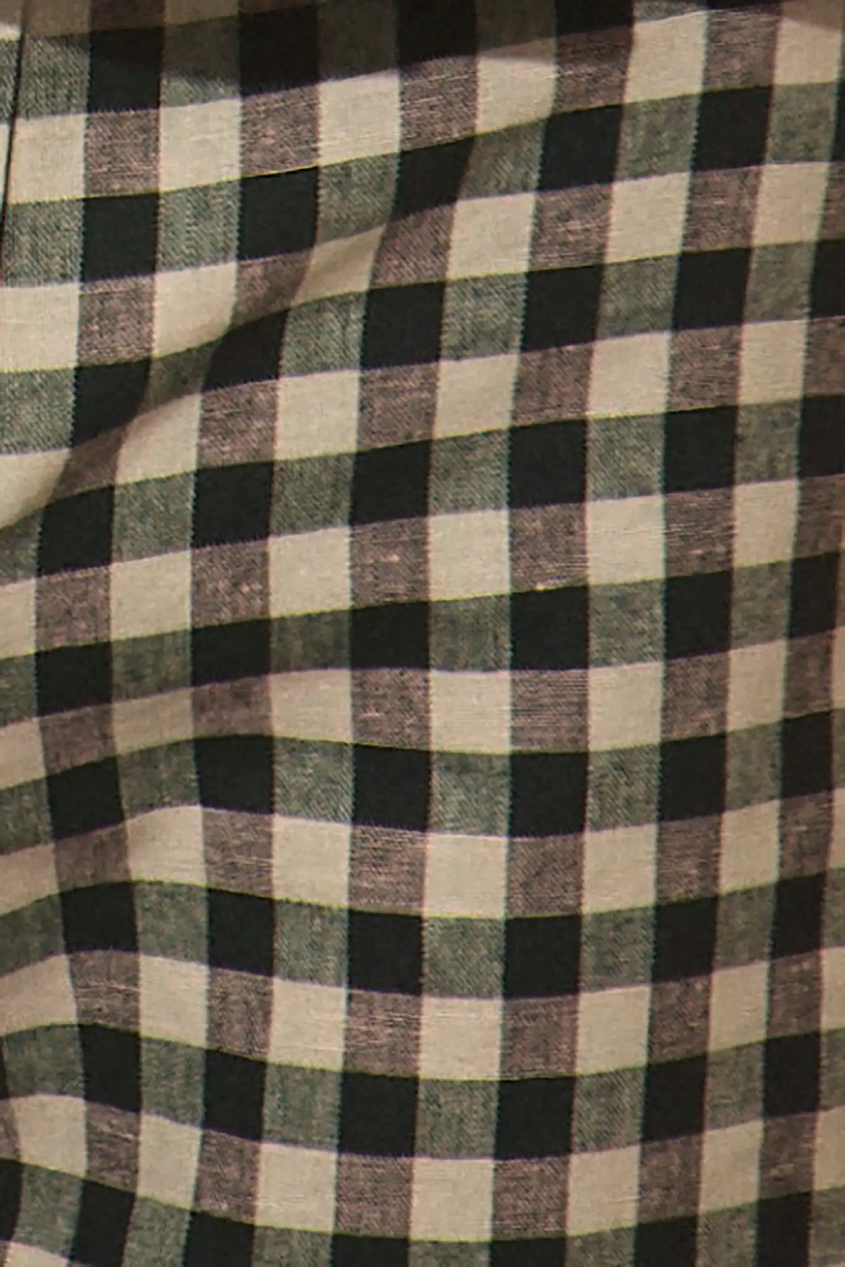 Close up of the Juno Pants in Hamilton Check. 