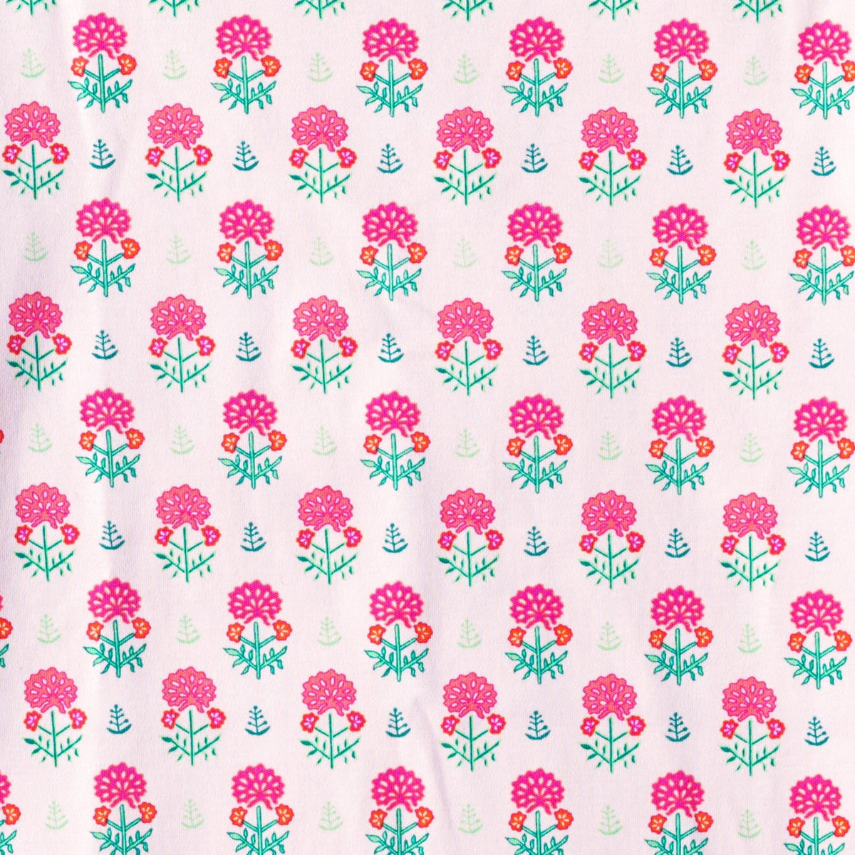 Baby Geranium Block Print Weezie Bubble in Pink