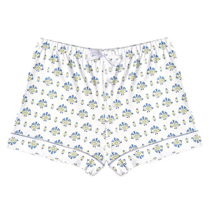 Posy Floral Block Women's Button Front Short Pajama Set