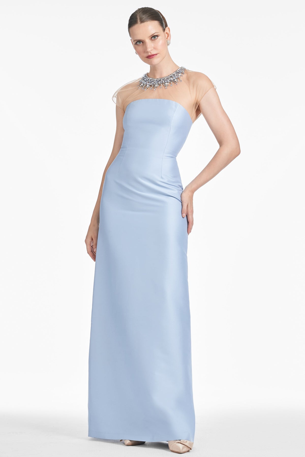 Irina Gown in Glacial Blue