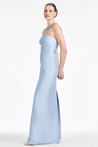 Irina Gown in Glacial Blue