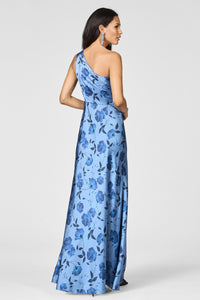Delphine Gown in Wild Steel Roses