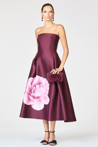 Shay Dress in Bordeaux Esperance