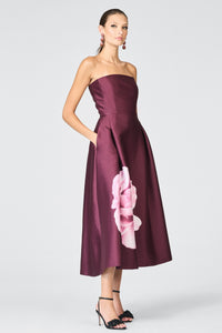 Shay Dress in Bordeaux Esperance