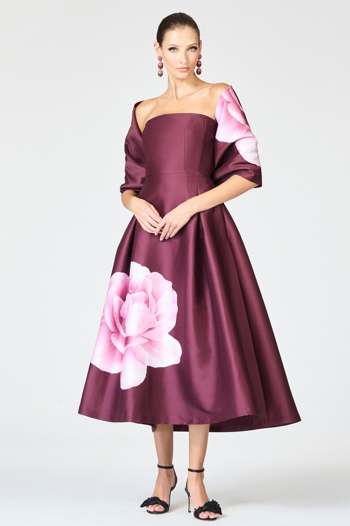 Shay Dress in Bordeaux Esperance