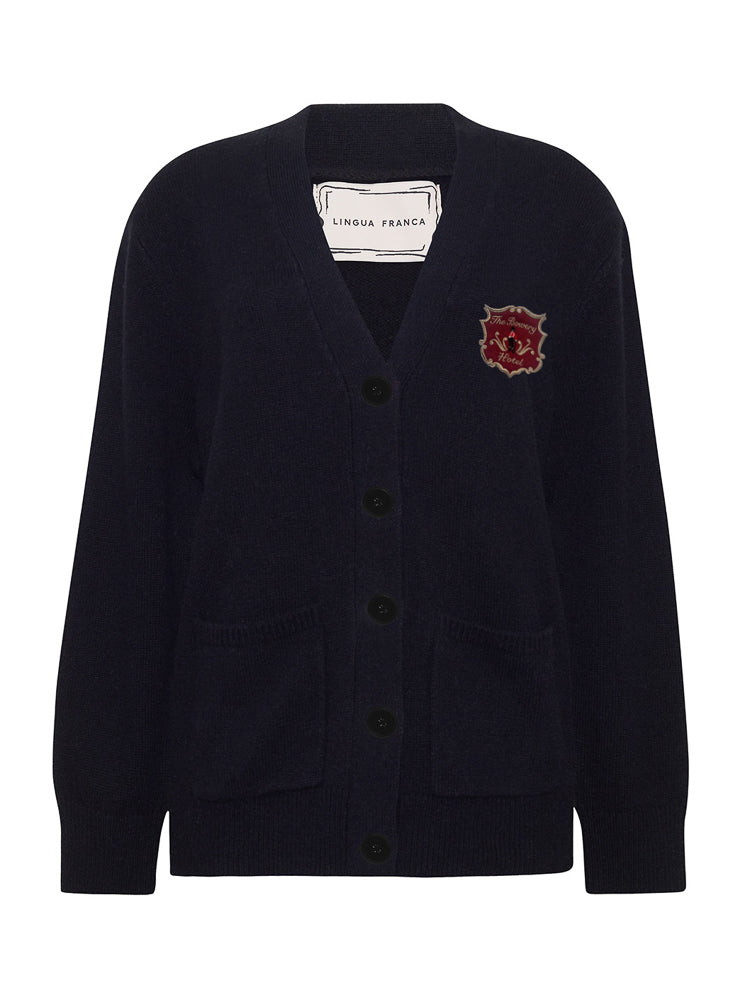 Bowery Oversized Patch Cardigan RTW LINGUA FRANCA NYC