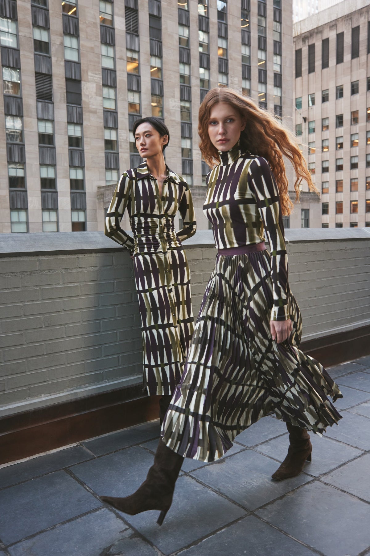 Shirley Midi in Amable Olive