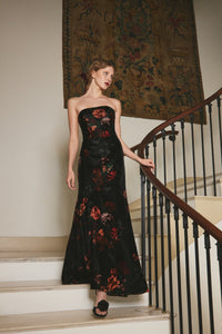 Sierra Dress in Eternal Flora Black