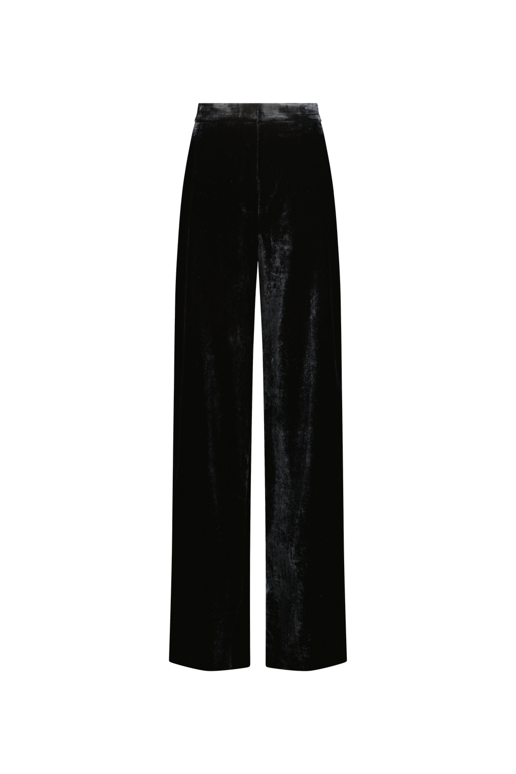 Crushed Velvet Molly Pant in Black