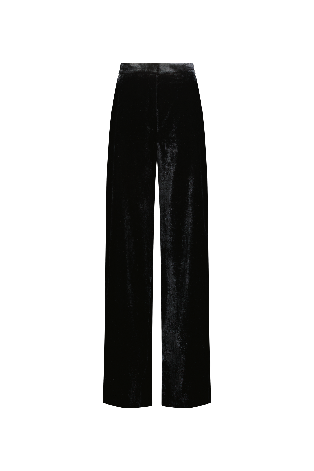 Crushed Velvet Molly Pant in Black