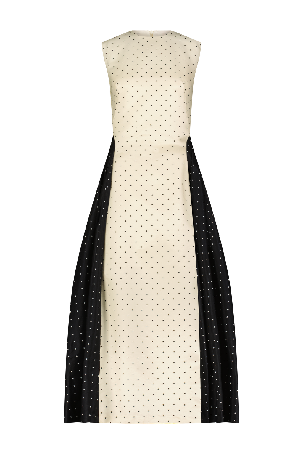 Polka Dot Jacquard Alexis Dress in Cream