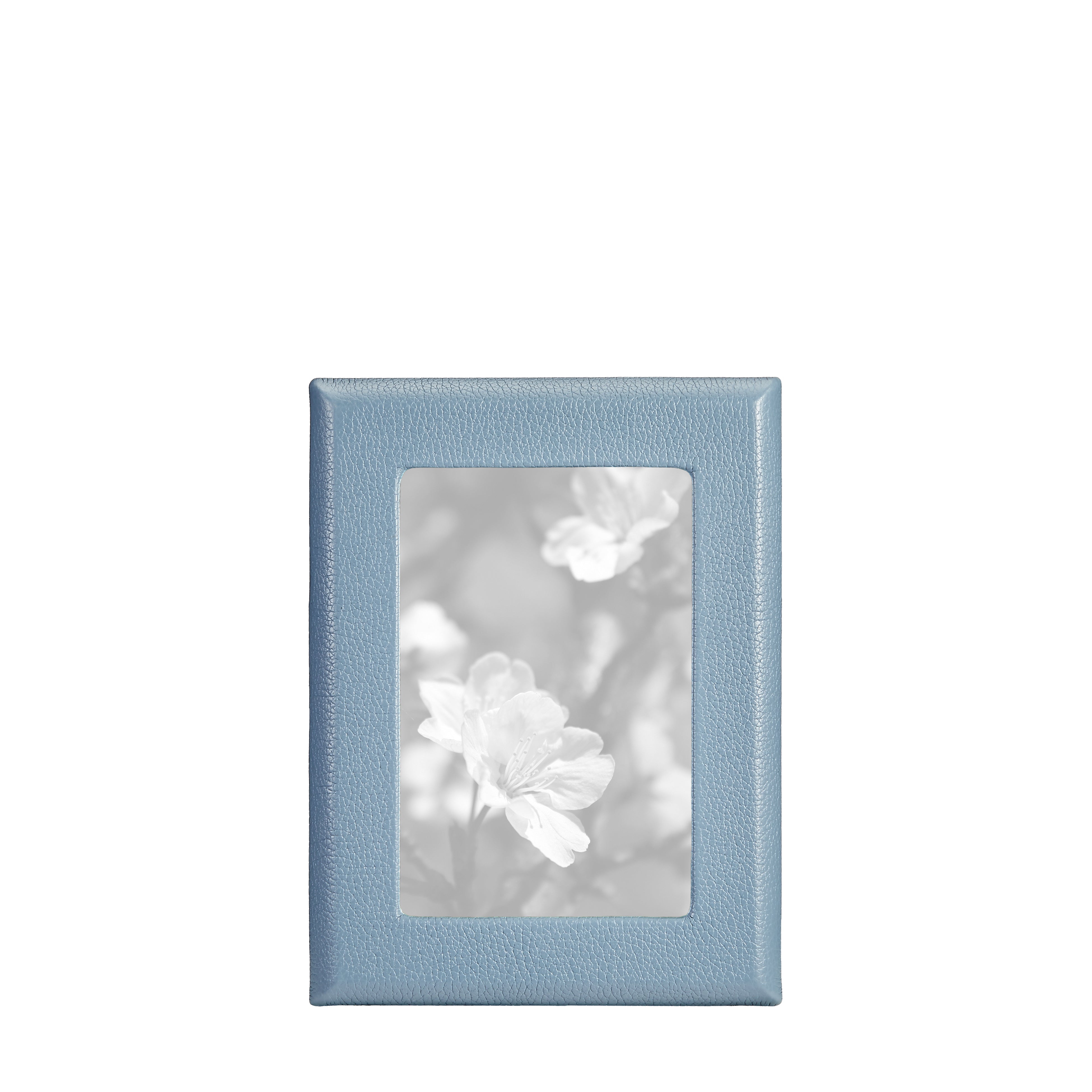 4" x 6" Studio Frame in Slate Blue Pebble Grain Leather