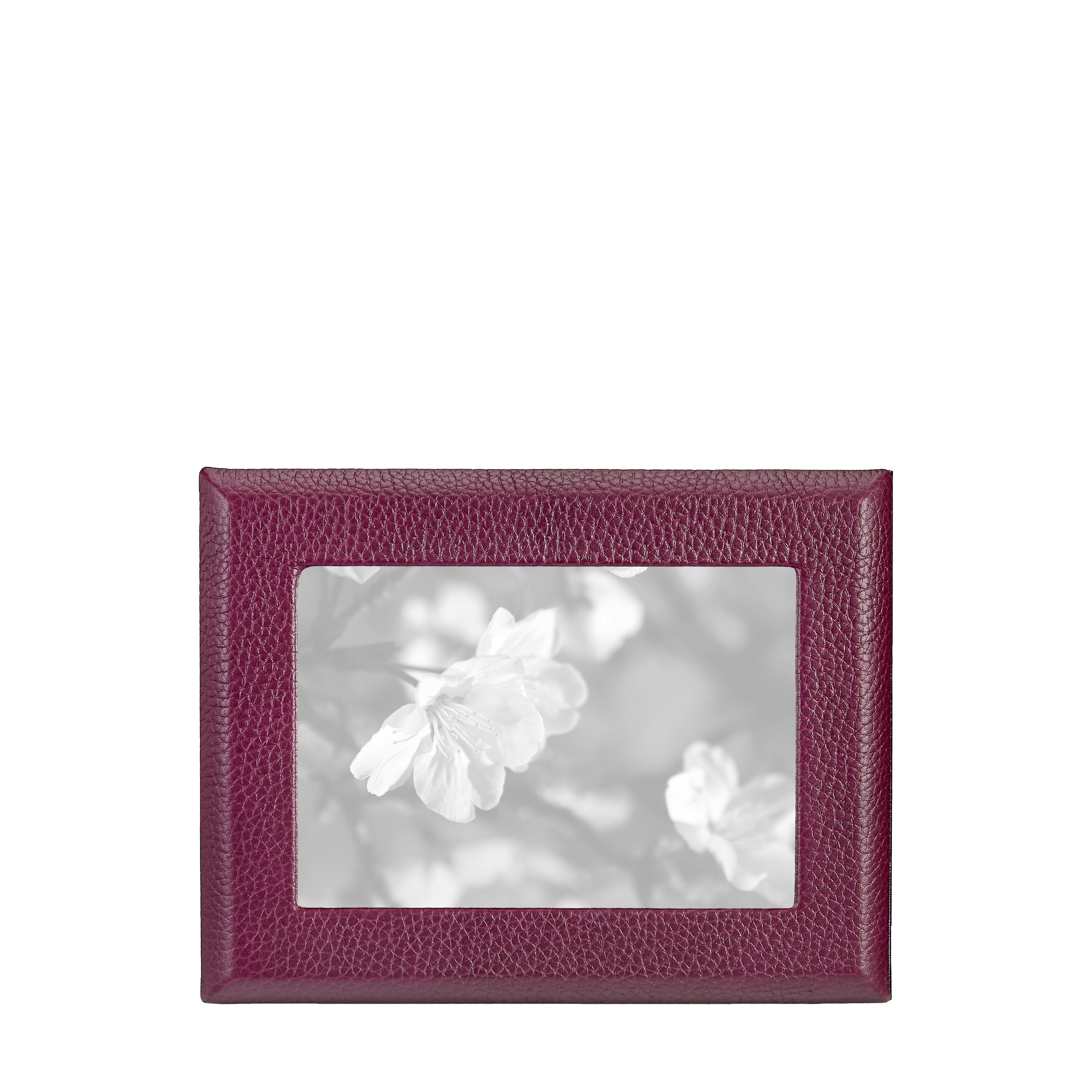 5" x 7" Studio Frame in Wine Pebble Grain Leather
