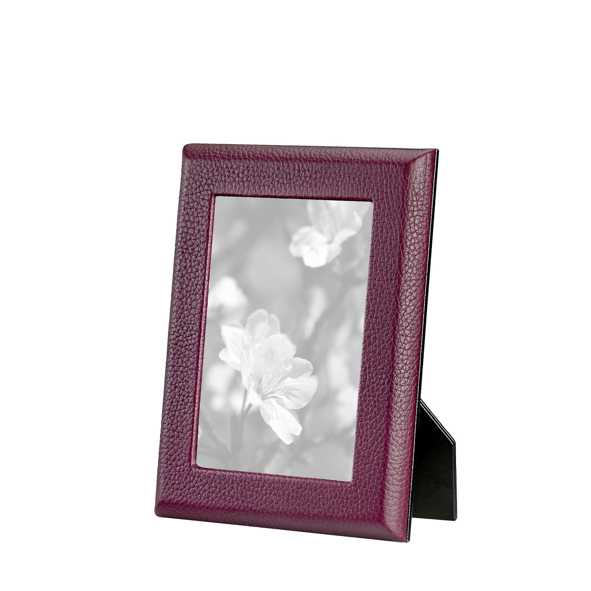 5" x 7" Studio Frame in Wine Pebble Grain Leather