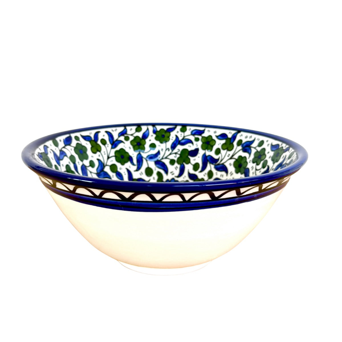 Ceramic Serving Bowl (9.5”) - Blue & Green