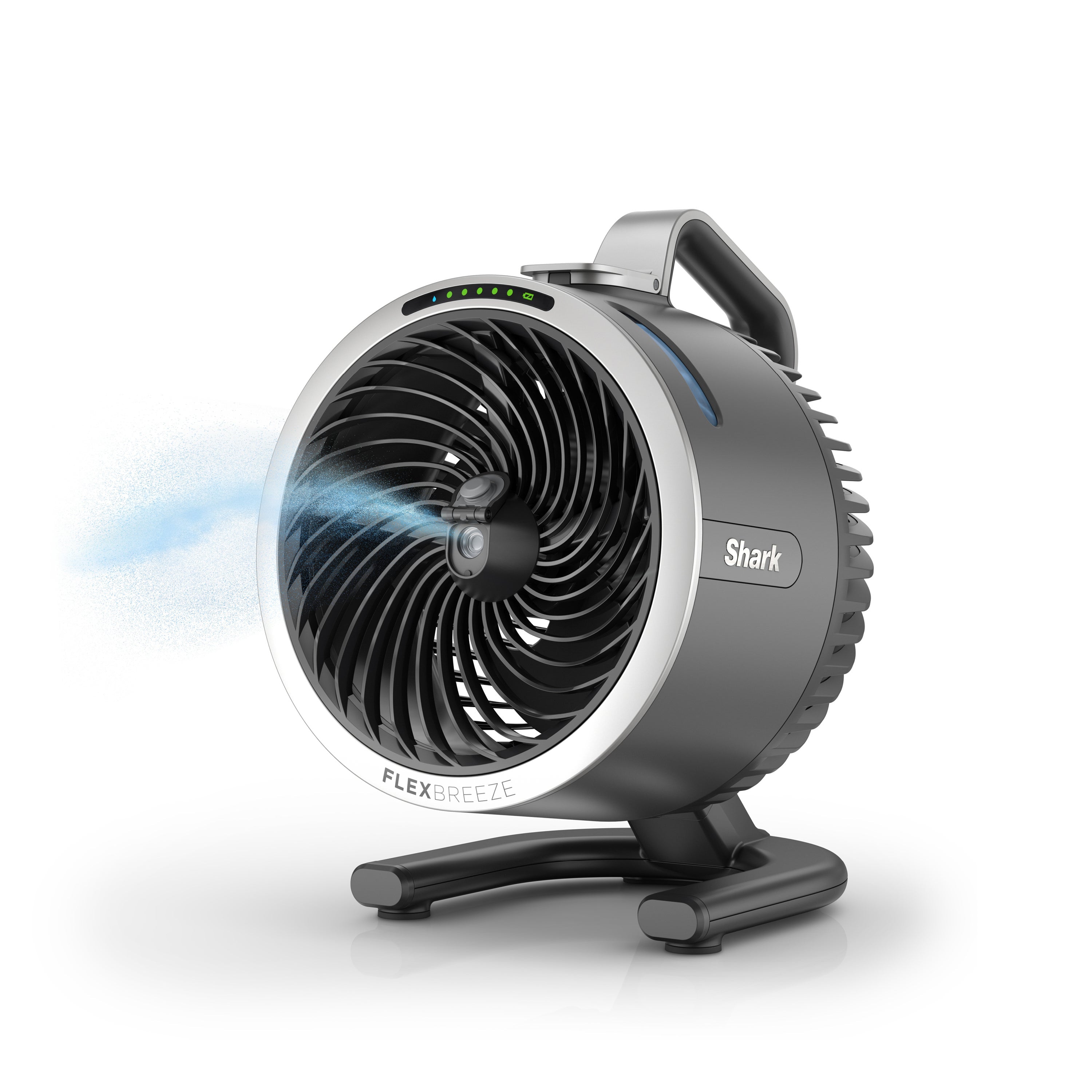 FlexBreeze HydroGo Misting Portable Fan in Dark Gray